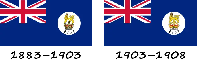 Bandeiras coloniais britânicas de Fiji 1883-1908