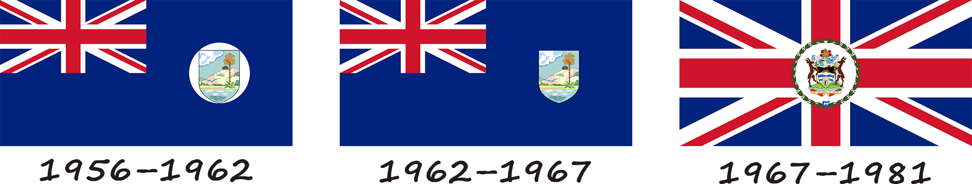 História da bandeira de Antígua e Barbuda