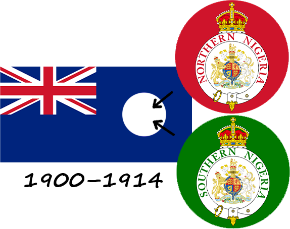 Bandeiras do Protetorado do Norte e do Sul da Nigéria