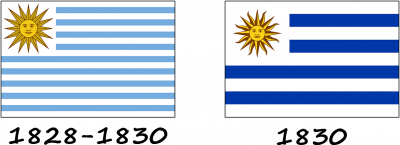 História da bandeira do Uruguai