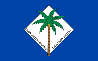 A bandeira não oficial da Ilha Clipperton