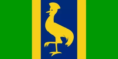 Desenho da bandeira de Uganda pelo Partido Democrático em 1962